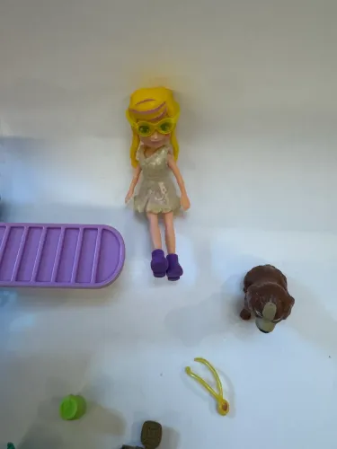 Polly Pocket lancha e acessórios extras!