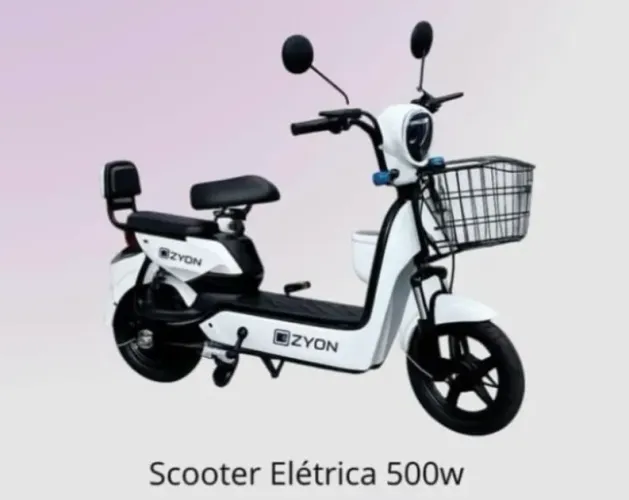 Scooter Elétrica Zyon 500W - Nova na Caixa