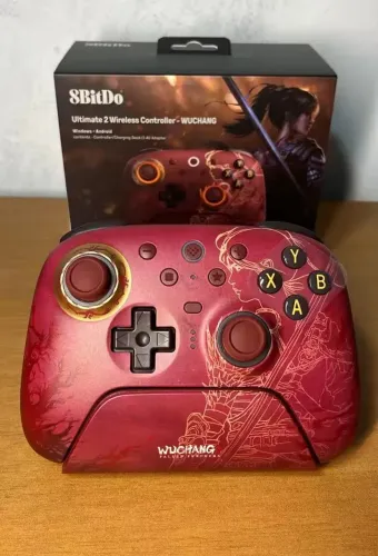 8BitDo Ultimate 2 WUCHANG - Controle Sem Fio Tri-Mode para PC e Android