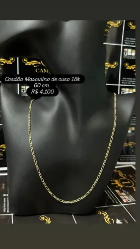 Cordão de ouro 18k novo