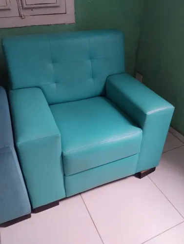 Poltronas em suede