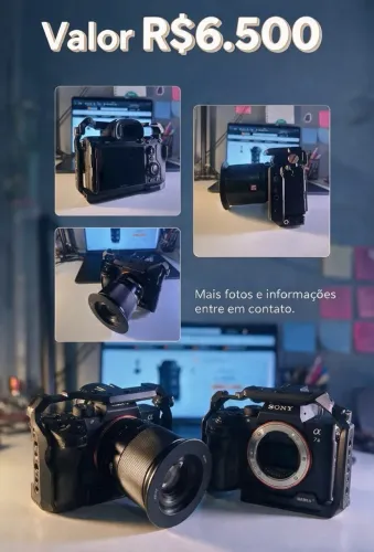 Câmera Sony a7iii + bateria usada