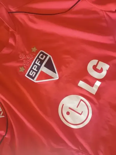 camisa original 2006 são paulo fc reebok vermelha treino tamanho g spfc 2007