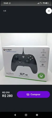 Controle Lacrado GameSir G7 HE