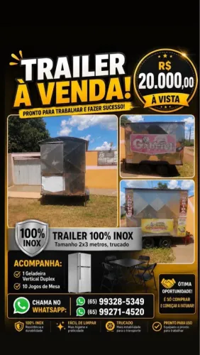 TRAILER À VENDA - R$ 20.000,00