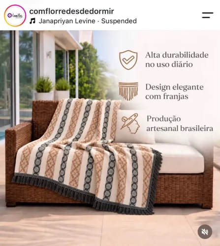 Manta Pavão 100% algodão - RECEBA EM CASA