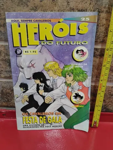Revista rara antiga heróis do futuro