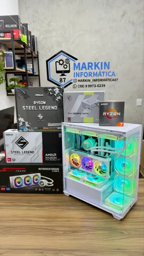 PC GAMER RYZEN 7 5700 / 2X8GB 16GB / SSD NVME 512GB / RX 9060 XT 8GB