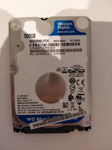 Hd Sata 2.5" WD Slim para Notebook, Xbox, perfeito funcionamento