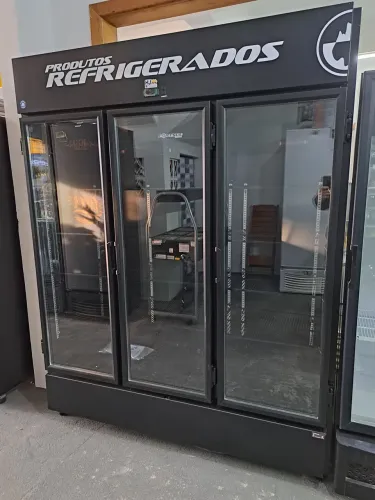 Ac Refrigerador visa cooler 3 portas total black