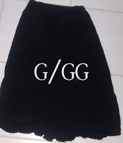 Saia longa tecido