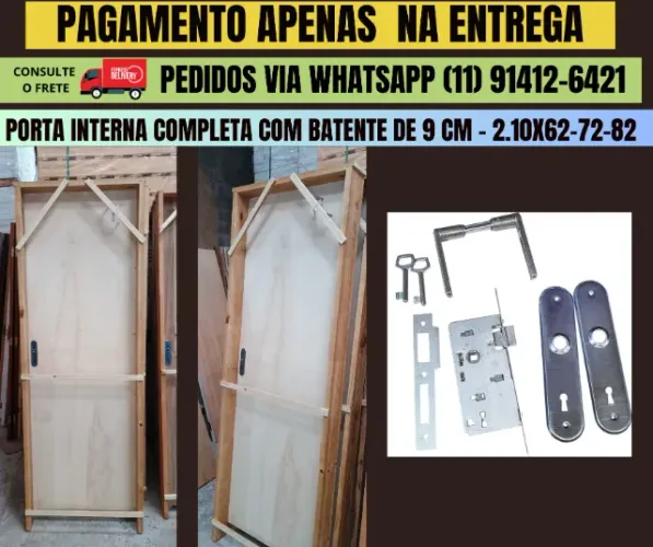 porta modelo ESQR Completa com fechadura