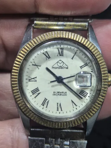Relógio MONDAINE AUTOMÁTICO  21 RUBIS   -   SWISS MADE   -  REVISADO