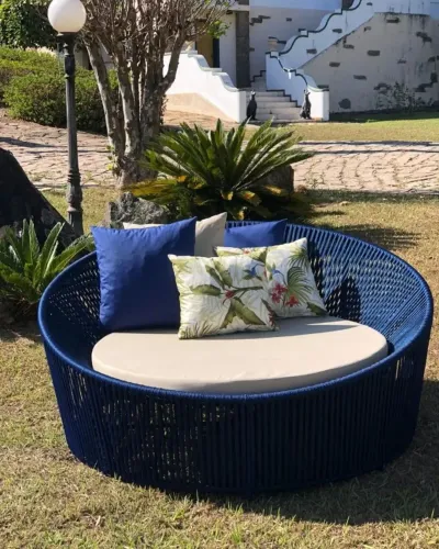 Chaise em corda náutica