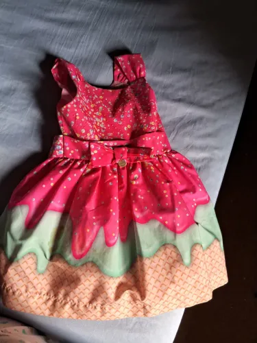 Vestido infantil de 2 a 3 anos