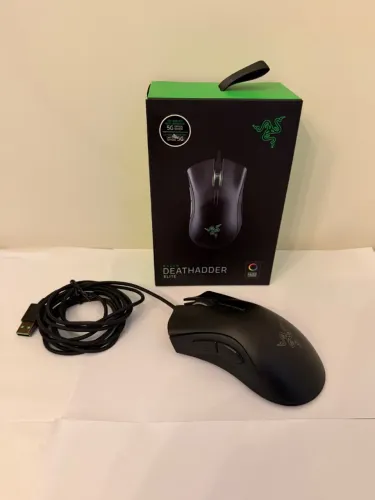 Mouse Gamer Razer DeathAdder Elite - Na Caixa (Impecável)