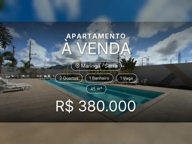 Maringá: apartamento aconchegante com quintal e áreas de lazer incríveis!