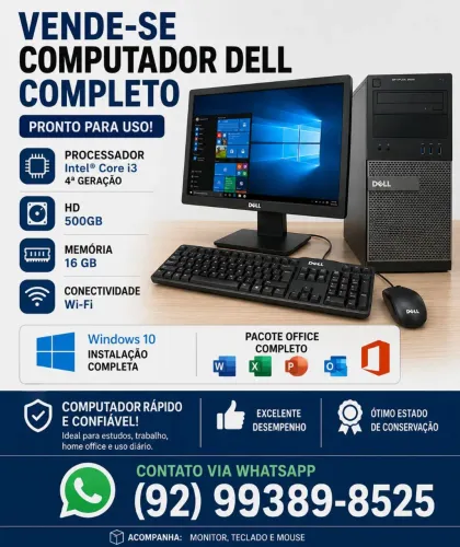 Computador Dell completo