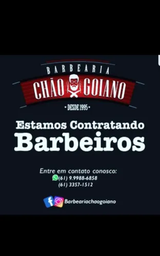 BARBEARIA CHÃO GOIANO CONTRATA BARBEIRO: