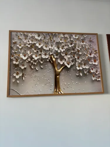 Quadro cerejeira branca 