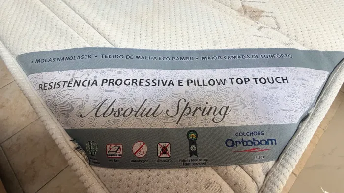 Cama box e colchão ortobom no precinho