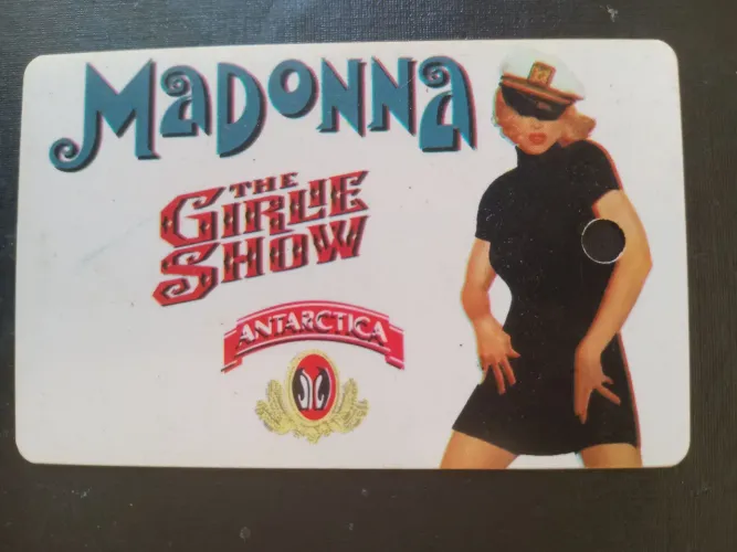 MADONNA - CARTÃO MAGNÉTICO DO PRIMEIRO SHOW DA MADONNA NO BRASIL 1993 - COLECIONADOR
