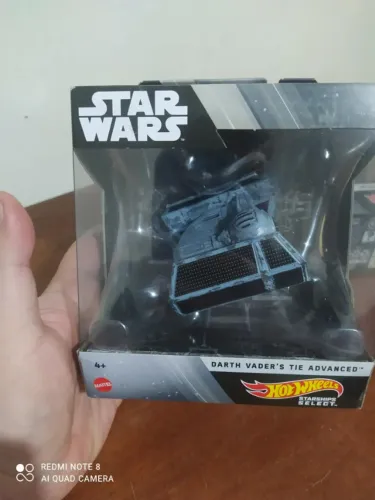 Star Wars Hot Wheels - Darth Vader's Tie Advanced (Lacrado) Novo