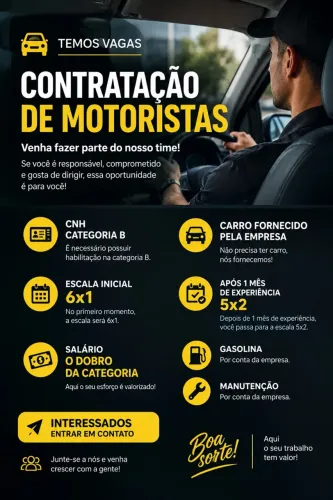 Vaga para MOTORISTA/ENTREGADOR