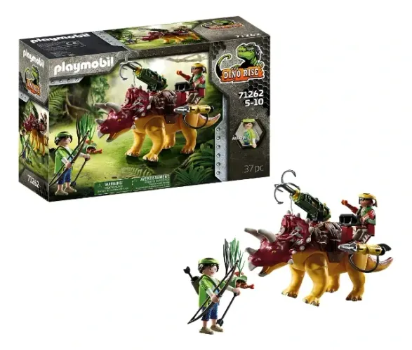 Playmobil 71262 Dino Rise Triceratops 37 Peças Dinossauro