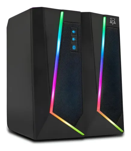 Caixa de som gamer Redragon Anvil RGB Stereo 2.0 5W USB + P2 LED