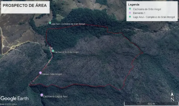 Terreno 55ha 550.000m² Carrancas/MG - Rio, Cachoeiras e Nascentes - Matrícula Registrada