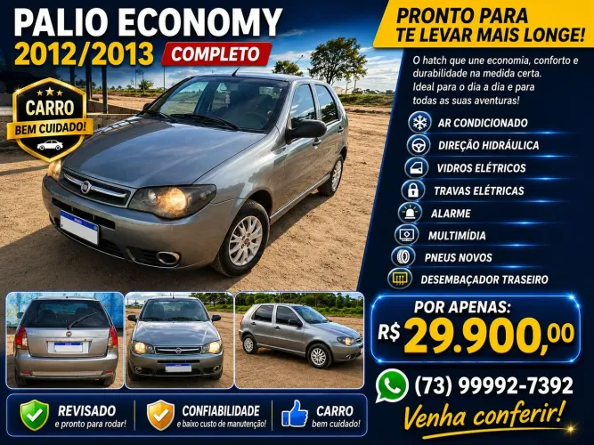 Fiat Palio 1.0 Economy Fire Flex 8V 4P 2013
