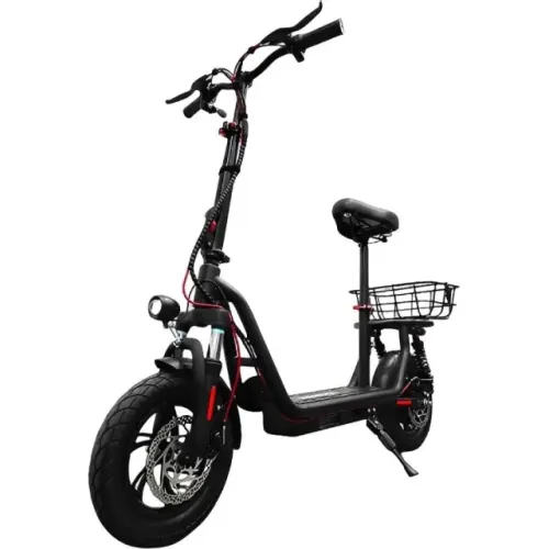 Patinete Elétrico Maxwheel EB6 14" com Assento - Preto