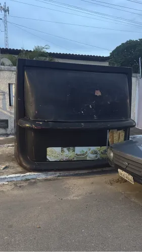 Kiosque de fibra pra trabalhar com lanches 3 por 2,5