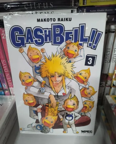 Mangá Gash Bell Volume 3 Lacrado/Novo Editora MPEG, Shounen