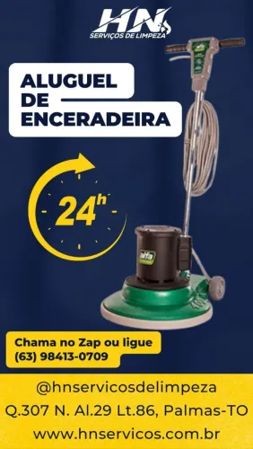 Aluguel de Enceradeira e Limpeza de Estofados!