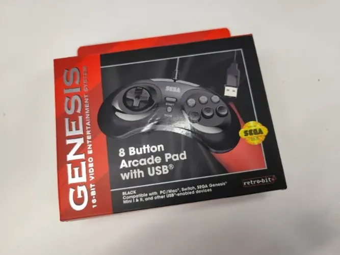 Controle / Joystick 8 Botões do Mega Drive USB Licenciado pela Sega