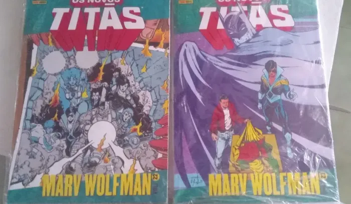 quadrinhos duas edições da coleção lendas do universo dc novos titãs vol 23 e 22