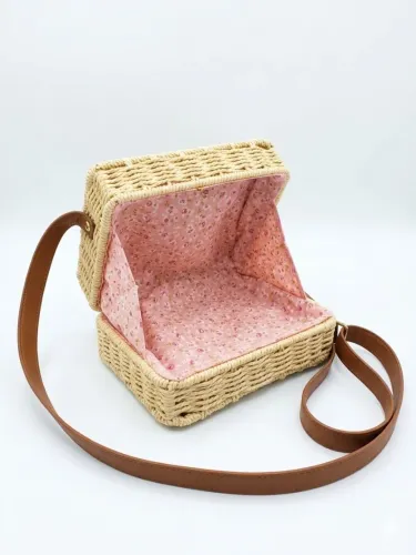 Bolsa de Palha Feminina com Alça Longa - Precisa de Reparo