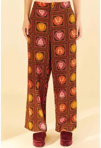 Calça Azulejo de Onça Farm