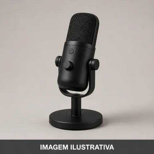 Microfone para PC com suporte de mesa