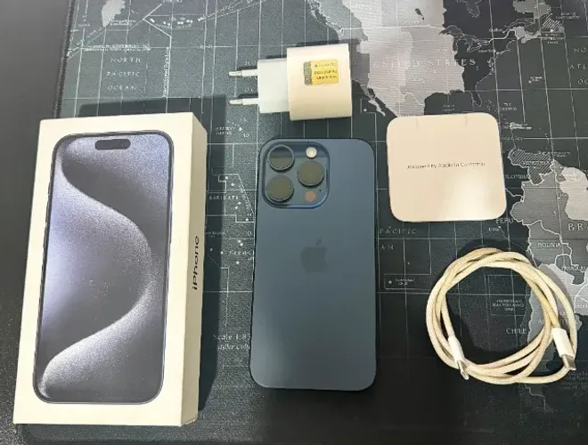 iPhone 15 Pro - Blue Titanium - 128GB