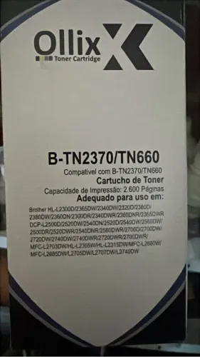 Cartucho de toner brother tn2370/660