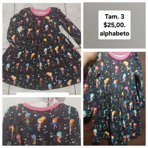 Vestido Alphabeto (manga longa)