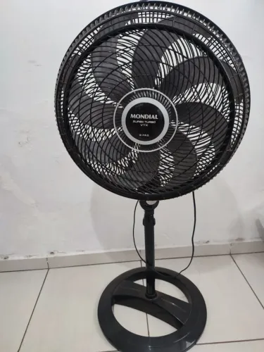 Ventilador Coluna MONDIAL , Turbo 8 Pás - 40cm, 110V, Preto/Prata, 140W