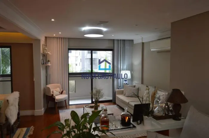 Venda Apartamento Brooklin - 130m² - 03 quartos - suíte master - 02 vagas - Próximo ao met