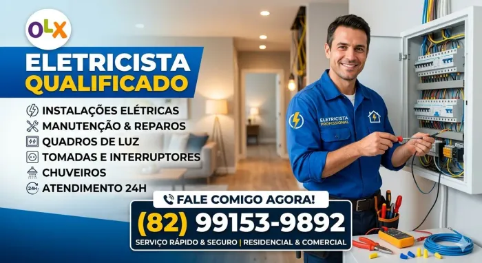 Eletricista residencial e comercial atendo em Maceió e Marechal Deodoro