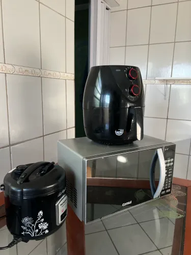 KIT MUDANÇA] Micro-ondas Espelhado + Air Fryer Grande + Panela de Arroz