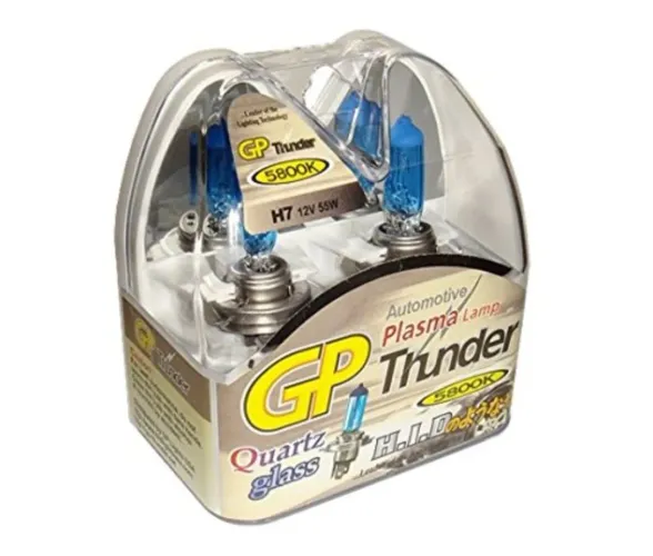 Kit Lâmpada Super Branca H7 55w 5800k Efeito Xenon Gpthunder Usa