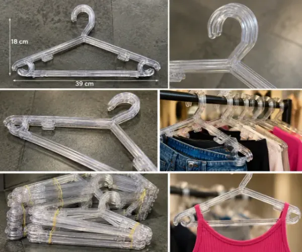 Cabides de Acrílico Usados para Loja de Roupas - Ótimo Preço